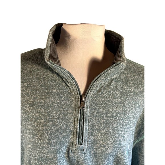Izod Saltwater Relaxed Classics 1/4 Zip Mens Sweater Size XL - Picture 7 of 7